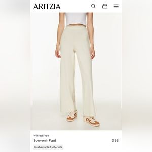 Aritzia Wide Leg Souvenir Pant in light blue no tag